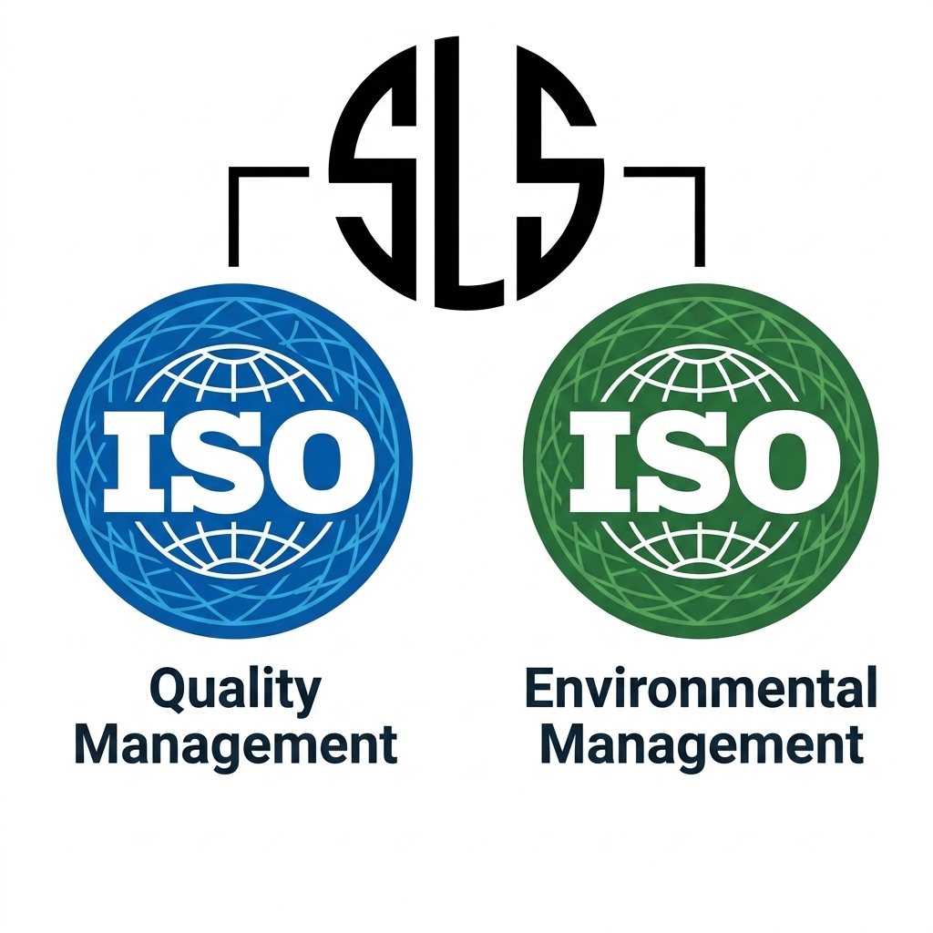 SLS ISO quality and environmental management certification