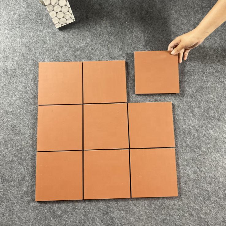 Heavy-duty terracotta floor pavers